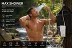 Douche Portable Rechargeable USB-C IPX7 – Pompe de Camping Haute Pression