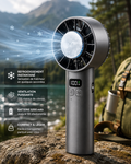 Ventilateur Portable à Refroidissement Instantané – Rechargeable USB avec Écran LED