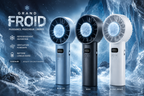 Ventilateur Portable à Refroidissement Instantané – Rechargeable USB avec Écran LED