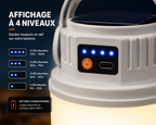 Lampe Solaire de Camping Multifonction Rechargeable USB-C