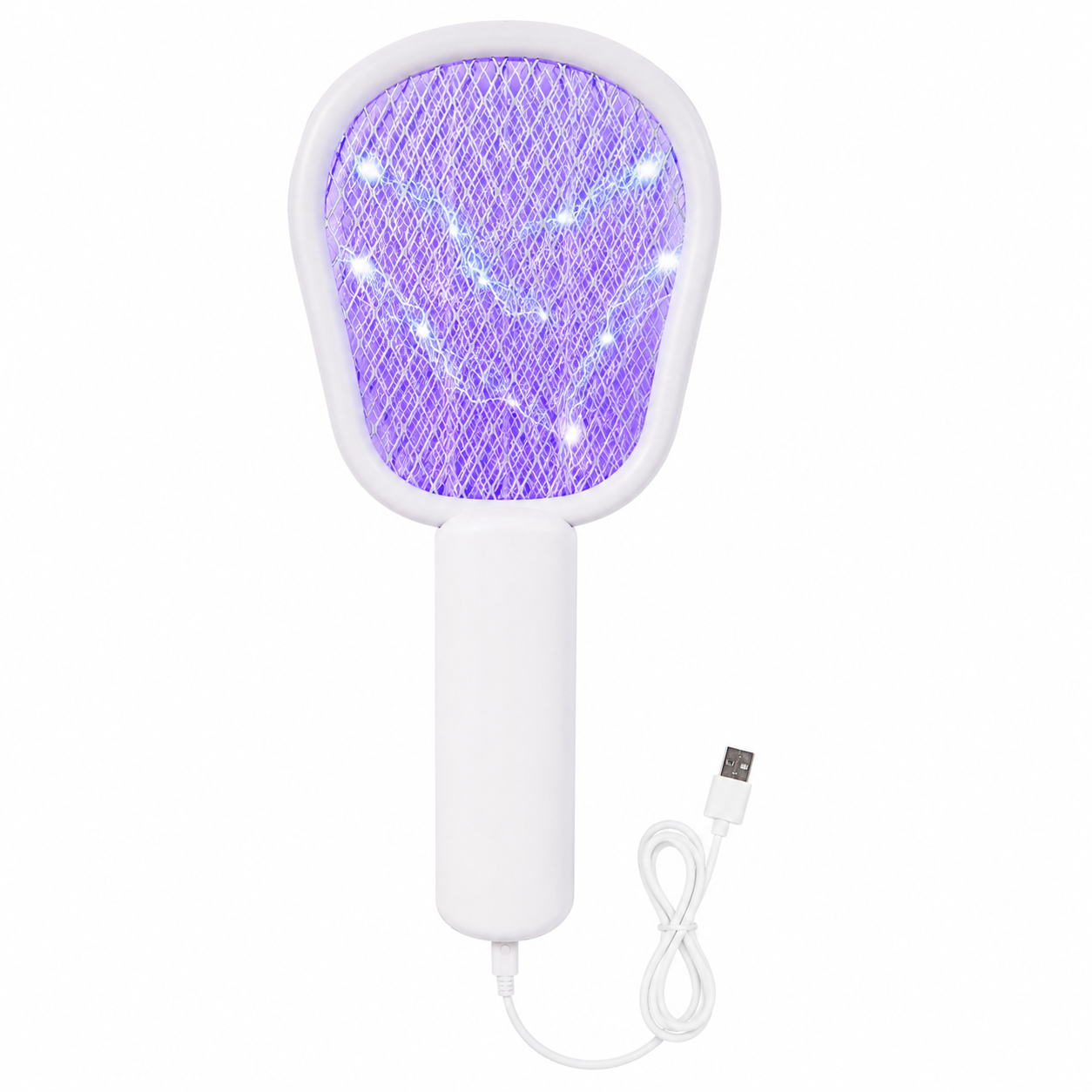 Raquette Électrique Anti-Moustiques USB 2-en-1
