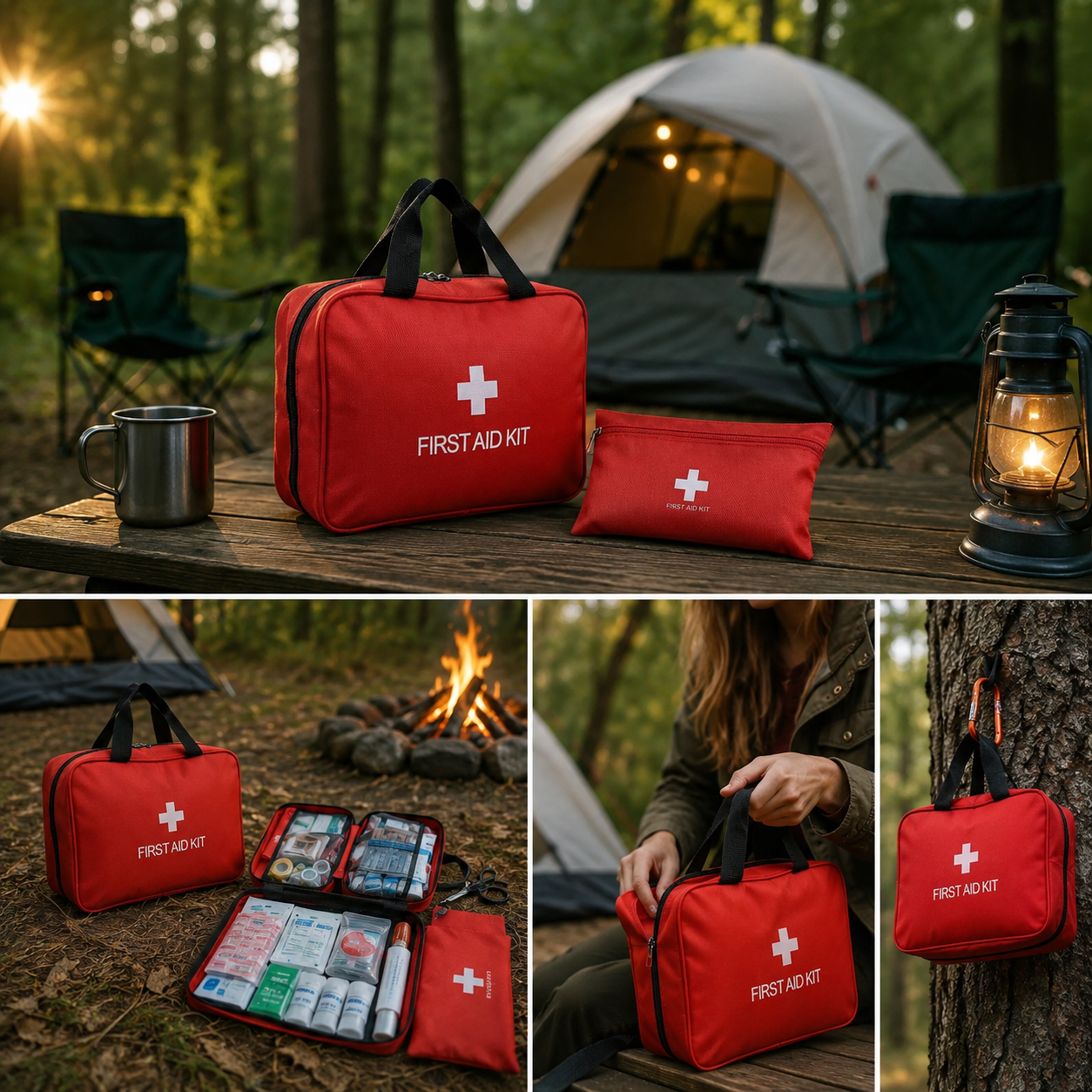 Trousse de Premiers Secours Compacte – Camping, Voiture & Randonnée
