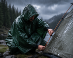Poncho de Pluie d’Urgence Thermique | Camping & Randonnée