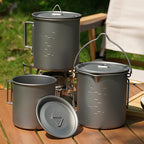 Mug de Camping en Titane TA1 – Ultraléger & Poignée Pliable | NomadPulse