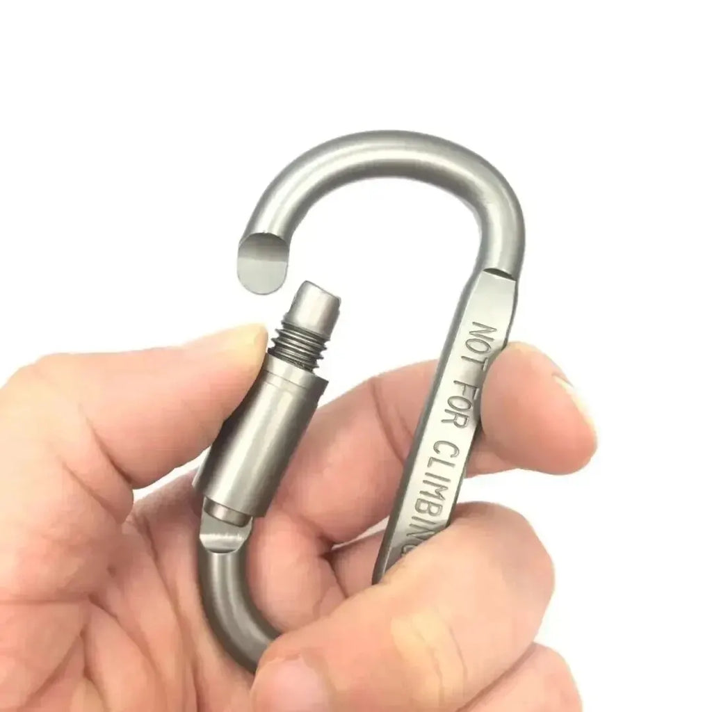 6pcs Carabiner Travel Kit Camping Equipment Alloy Aluminum Survival Gear Camp Mountaineering Hook Carabiner Camping Accessories