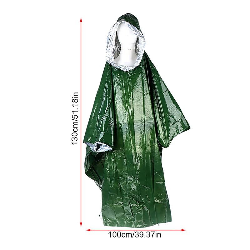 Poncho de Pluie d'Urgence Thermique NomadPulse