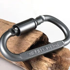 6pcs Carabiner Travel Kit Camping Equipment Alloy Aluminum Survival Gear Camp Mountaineering Hook Carabiner Camping Accessories