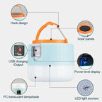 Lanterne de Camping LED Rechargeable & Solaire – Power Bank